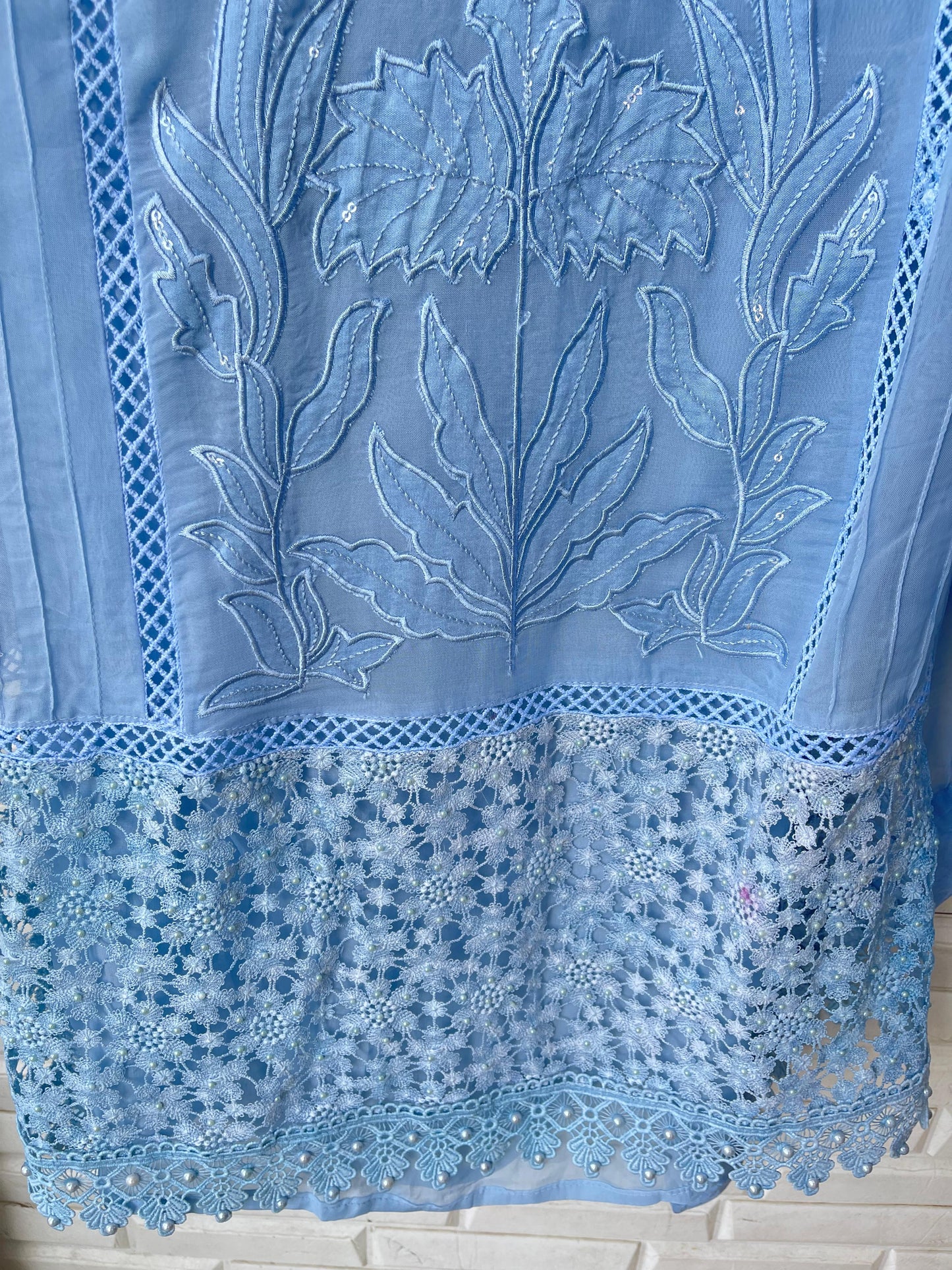 Organza unstitched ladies suit Rc17831 (b)