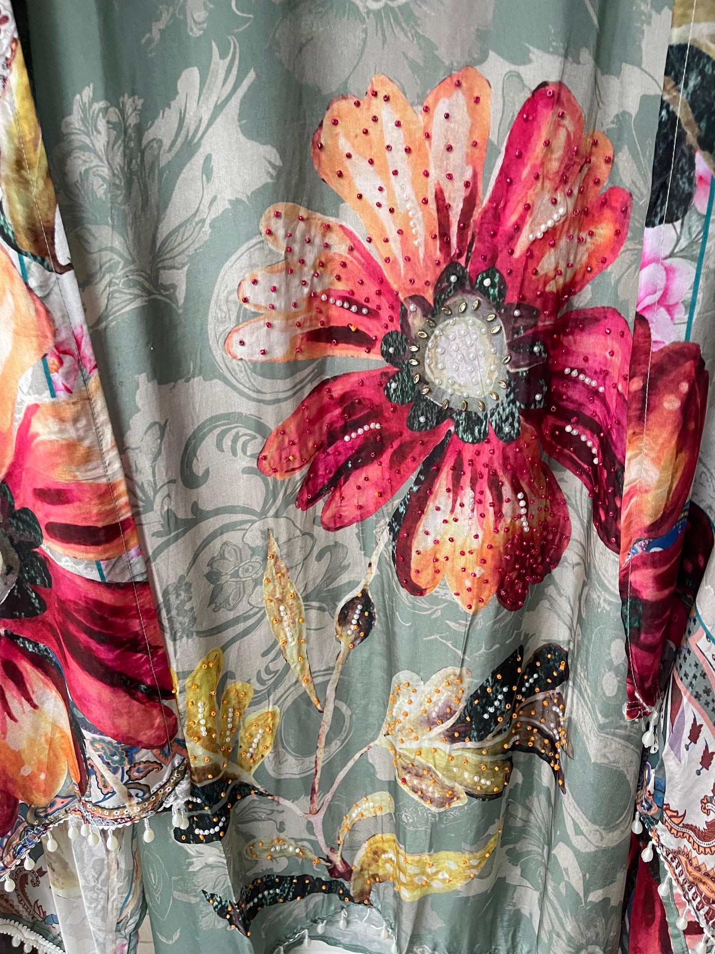 Muslin silk unstitched ladies suit Rc17362