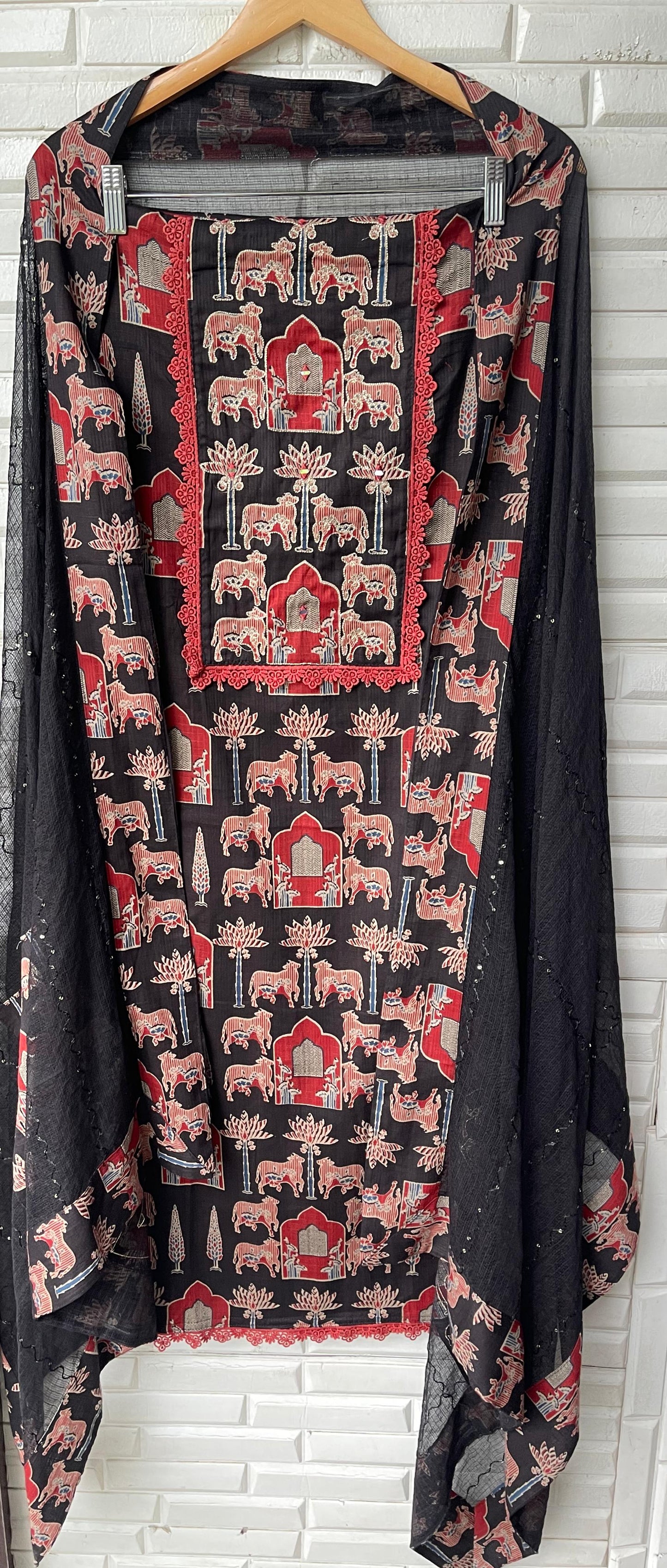 Linen cotton unstitched ladies suit Rc17549 (b)