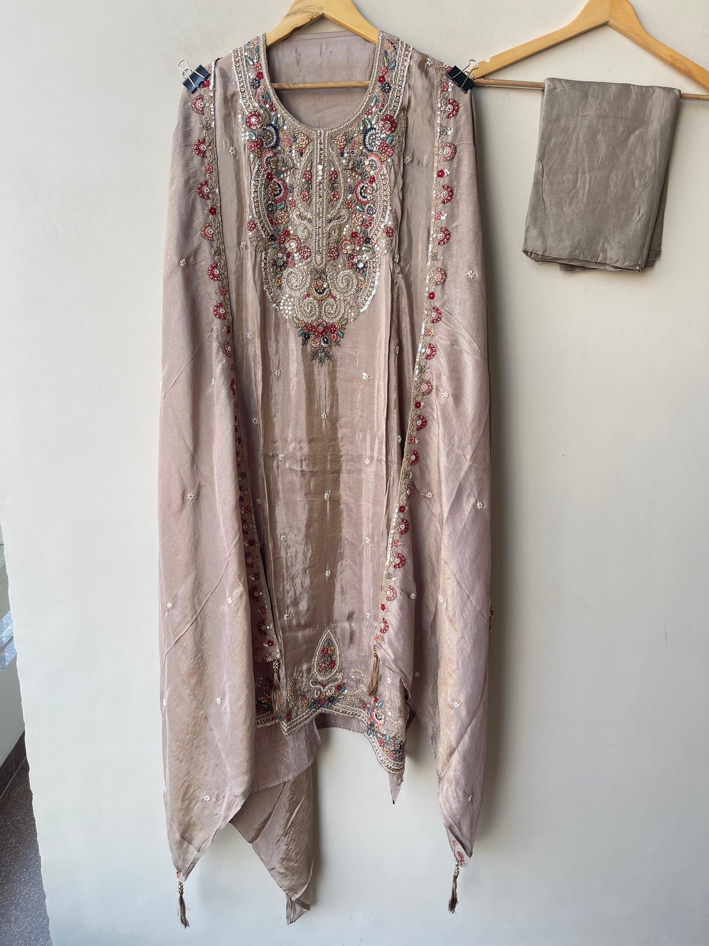 Shimmer silk unstitched ladies suit Rc19330 (b)