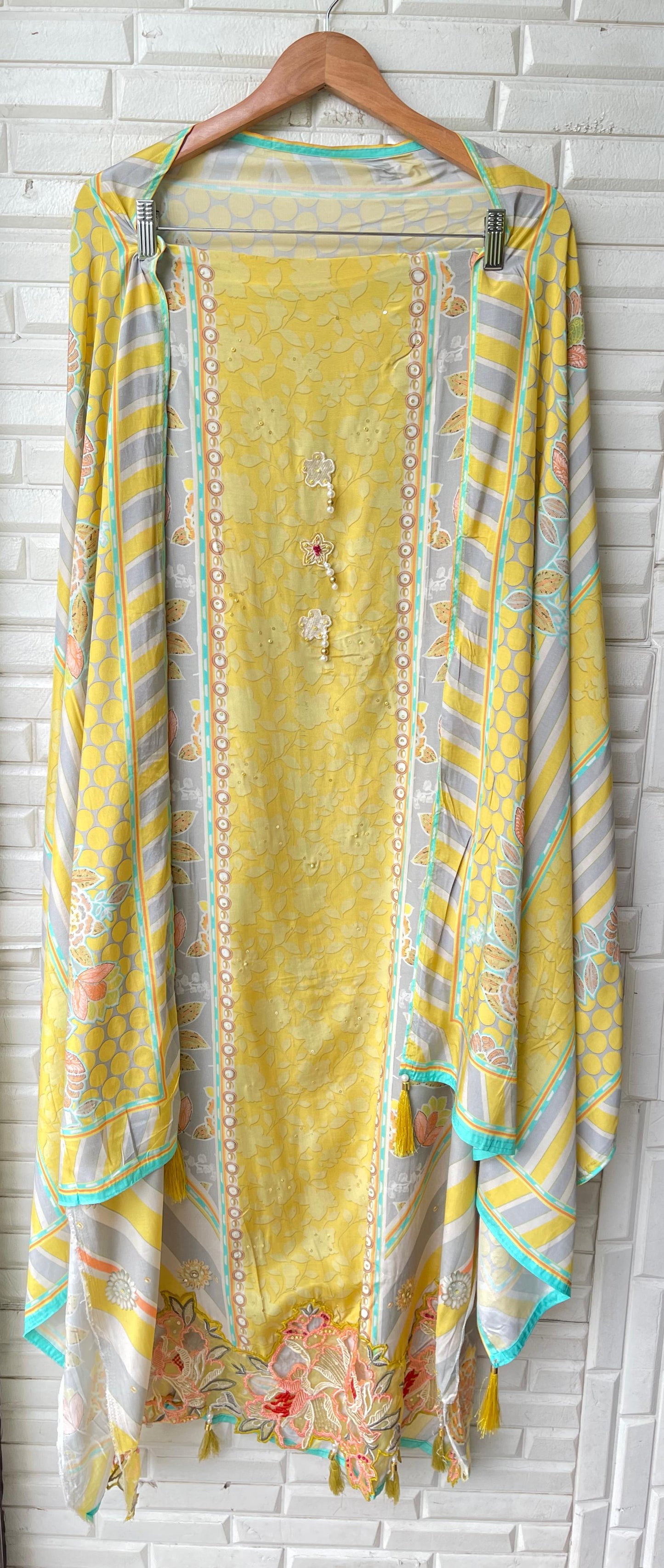 Muslin unstitched ladies suit Rc17513