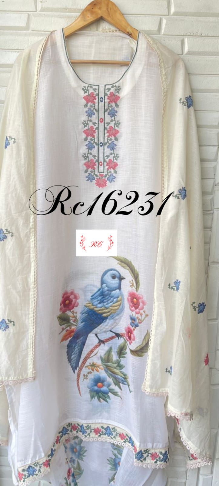 Linen unstitched ladies suit Rc16231