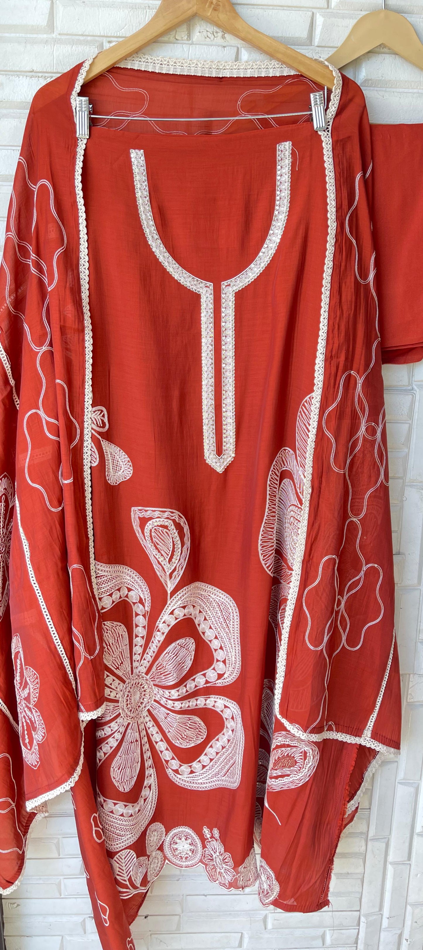 Mul chanderi unstitched ladies suit Rc17814