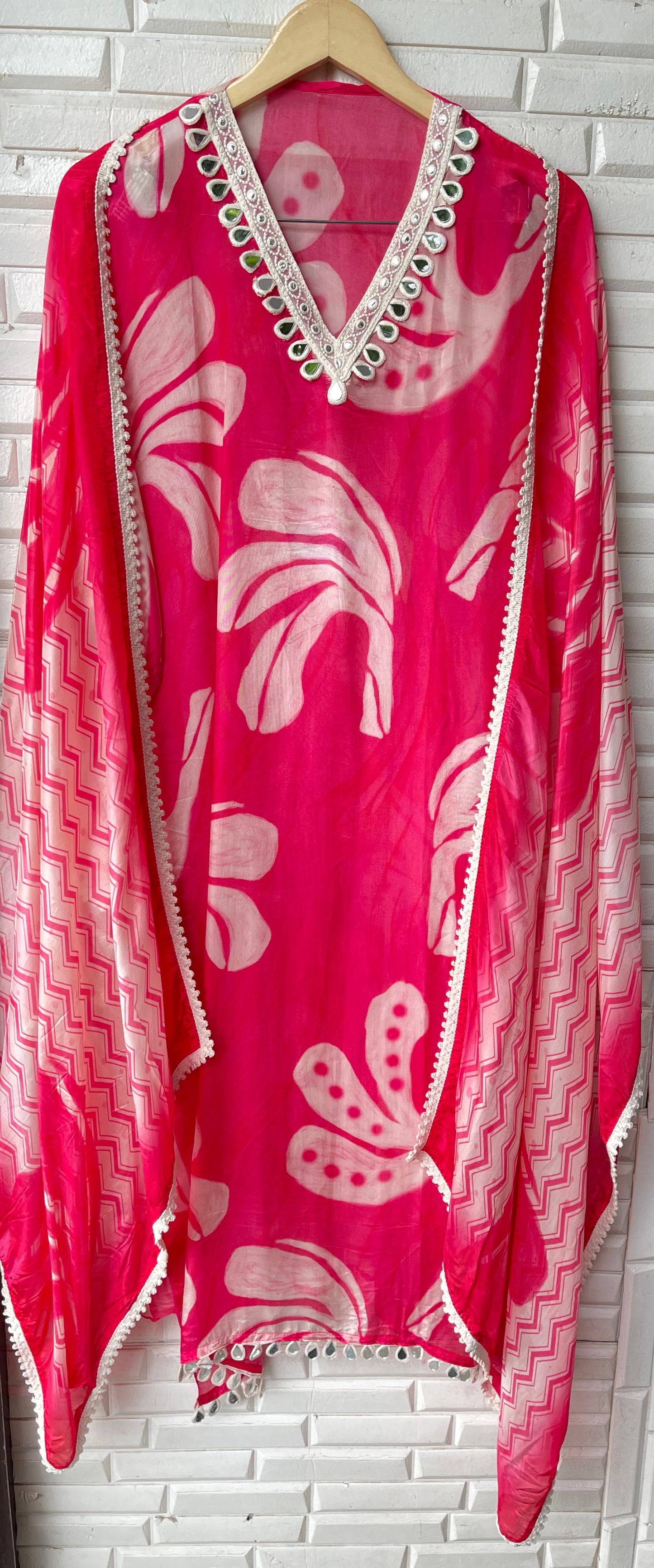 Crepe satin unstitched ladies suit Rc17659