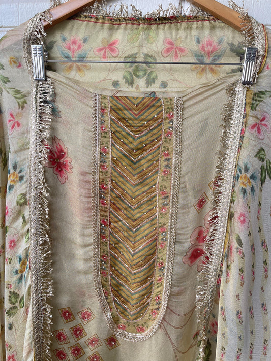 Burberry shimmer unstitched ladies suit Rc17655