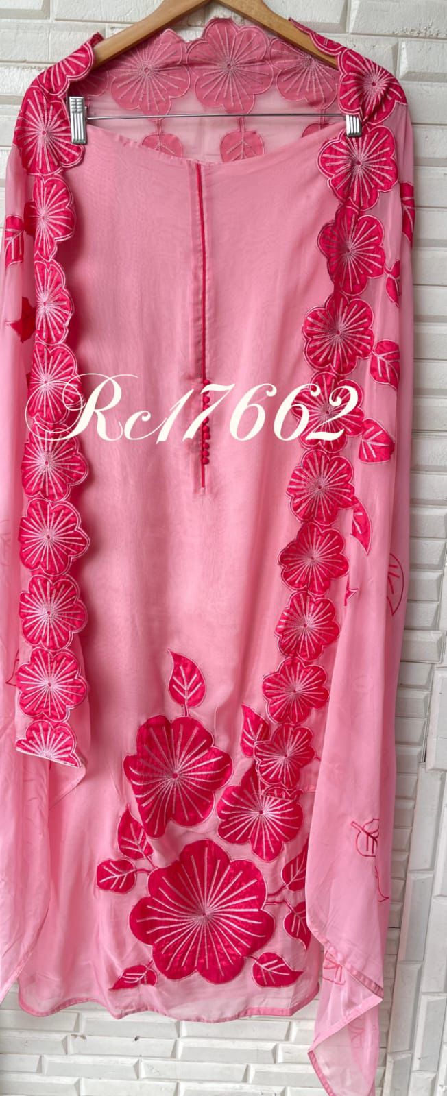 Organza unstitched ladies suit Rc17662