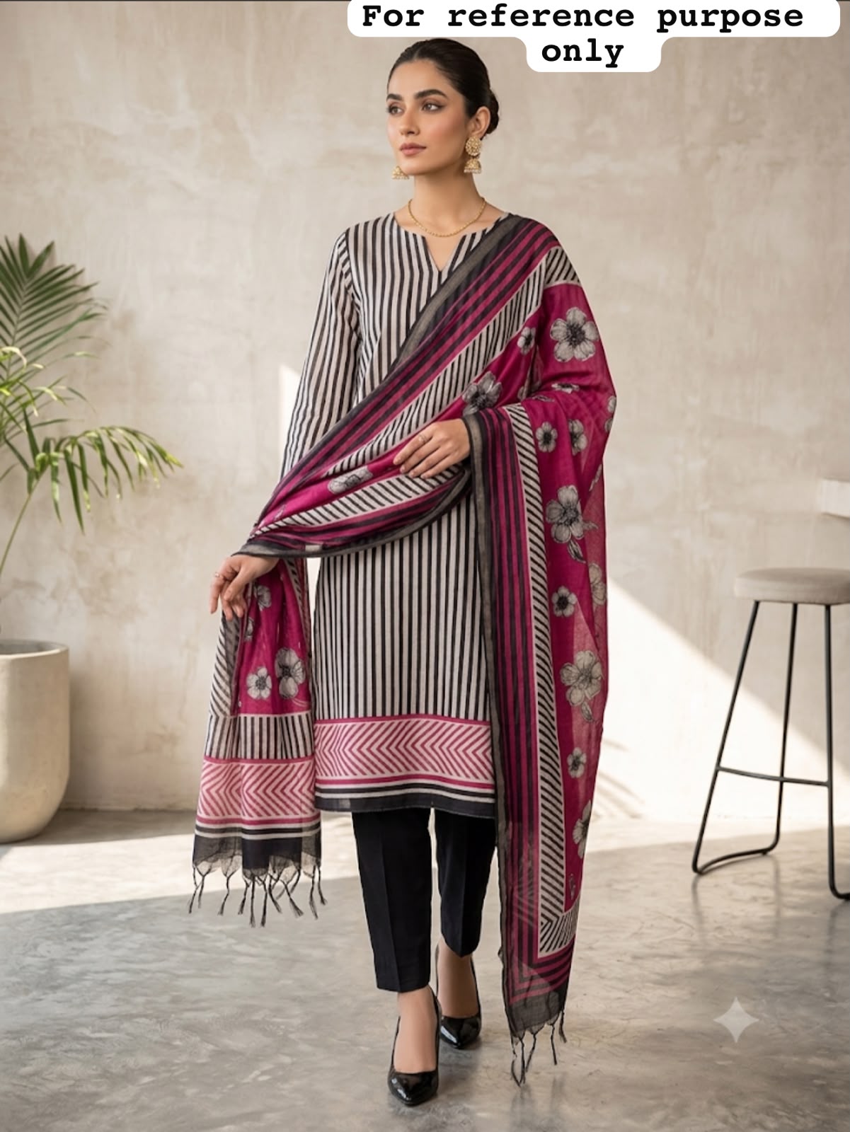 Mul chanderi maheshwari printed unstitched ladies suit Rc19065 (a)