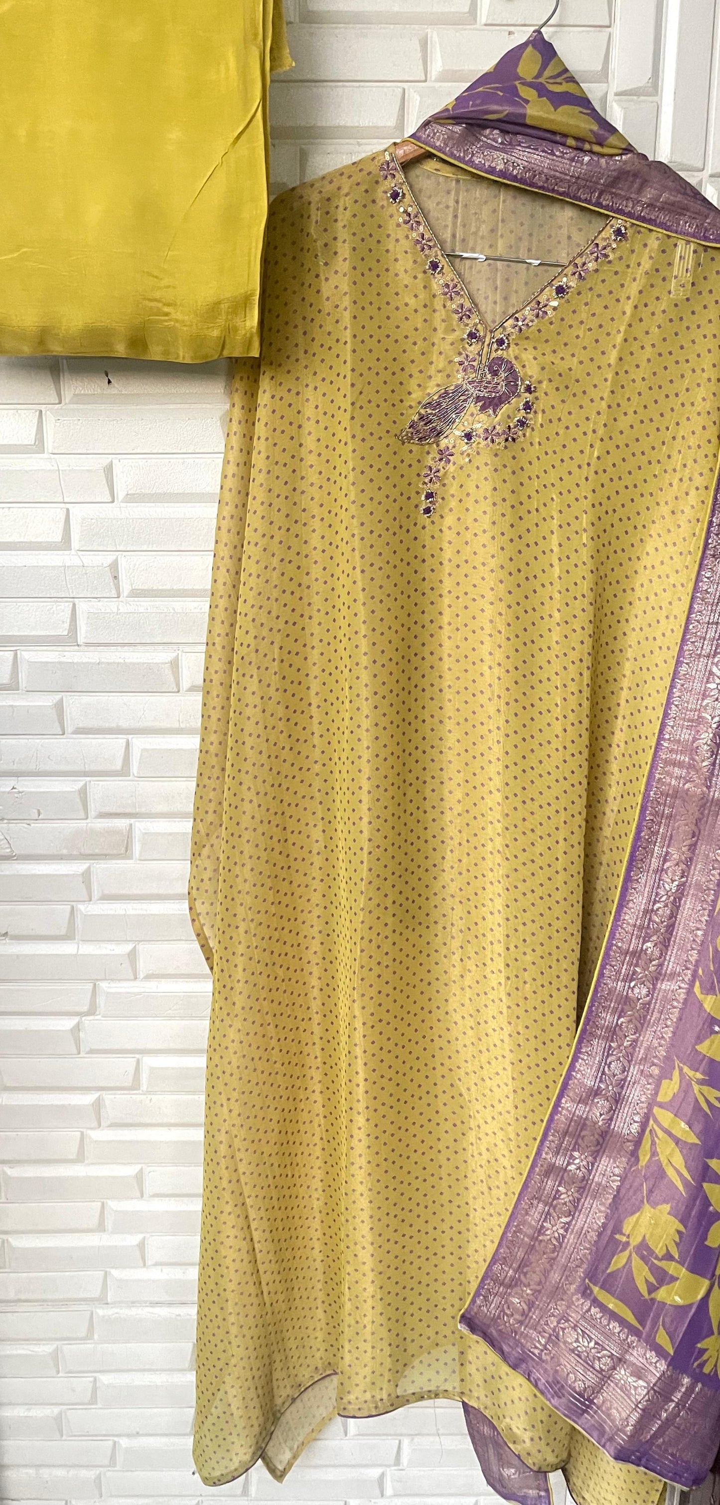 Shimmer silk unstitched ladies suit Rc16331
