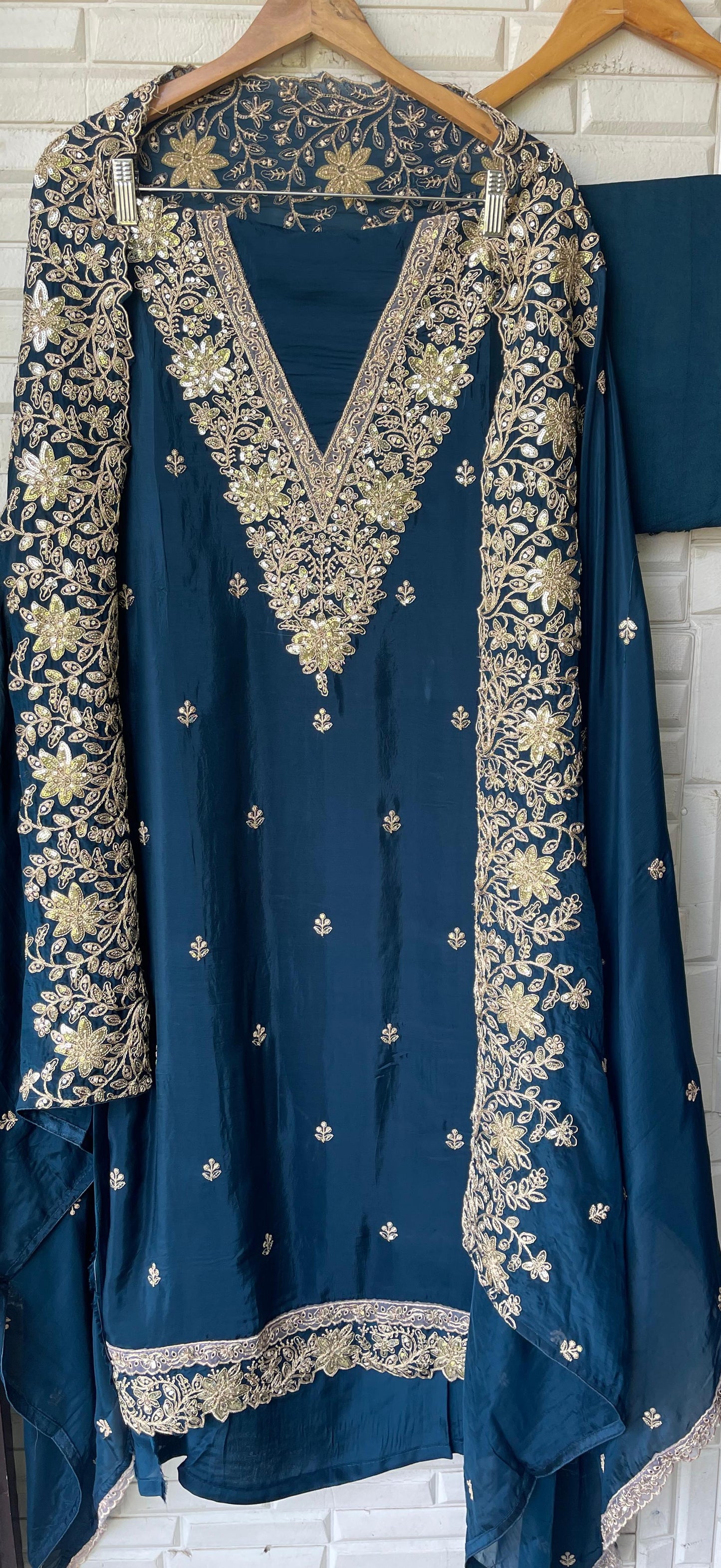 Organza unstitched ladies suit Rc17744 (b)