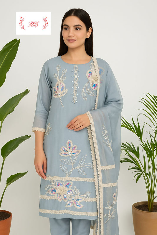 Mul chanderi unstitched ladies suit Rc17440 (a)
