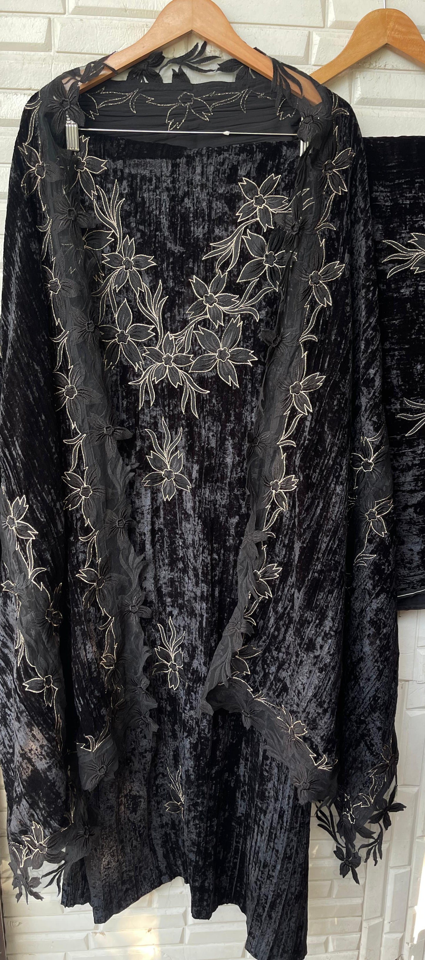 Crushed velvet unstitched ladies suit Rc17863 (b)