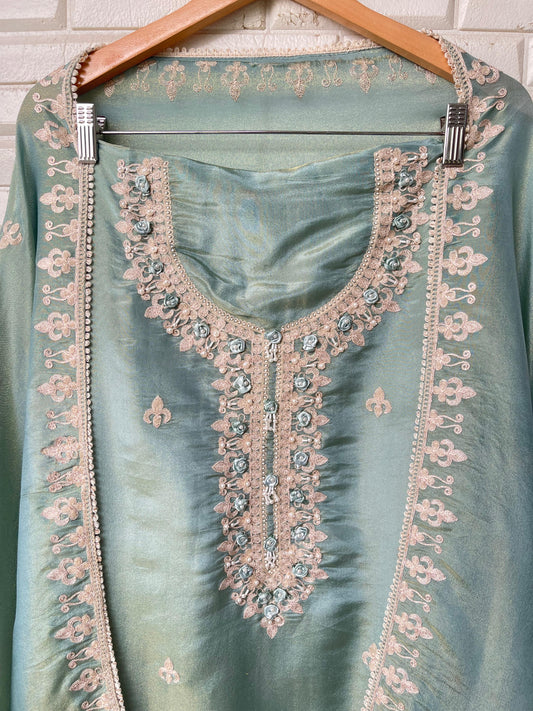 Shimmer silk unstitched ladies suit Rc17602 (c)