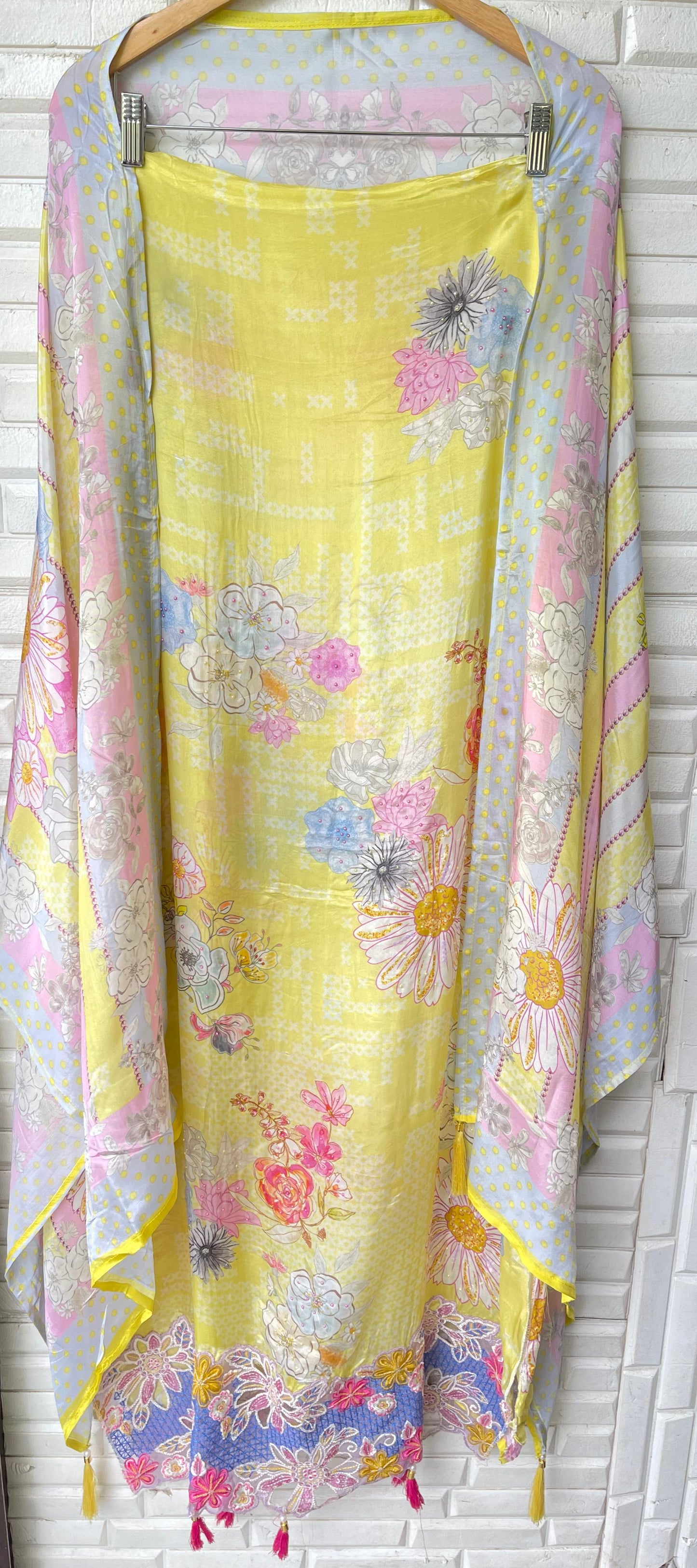 Muslin silk unstitched ladies suit Rc17760