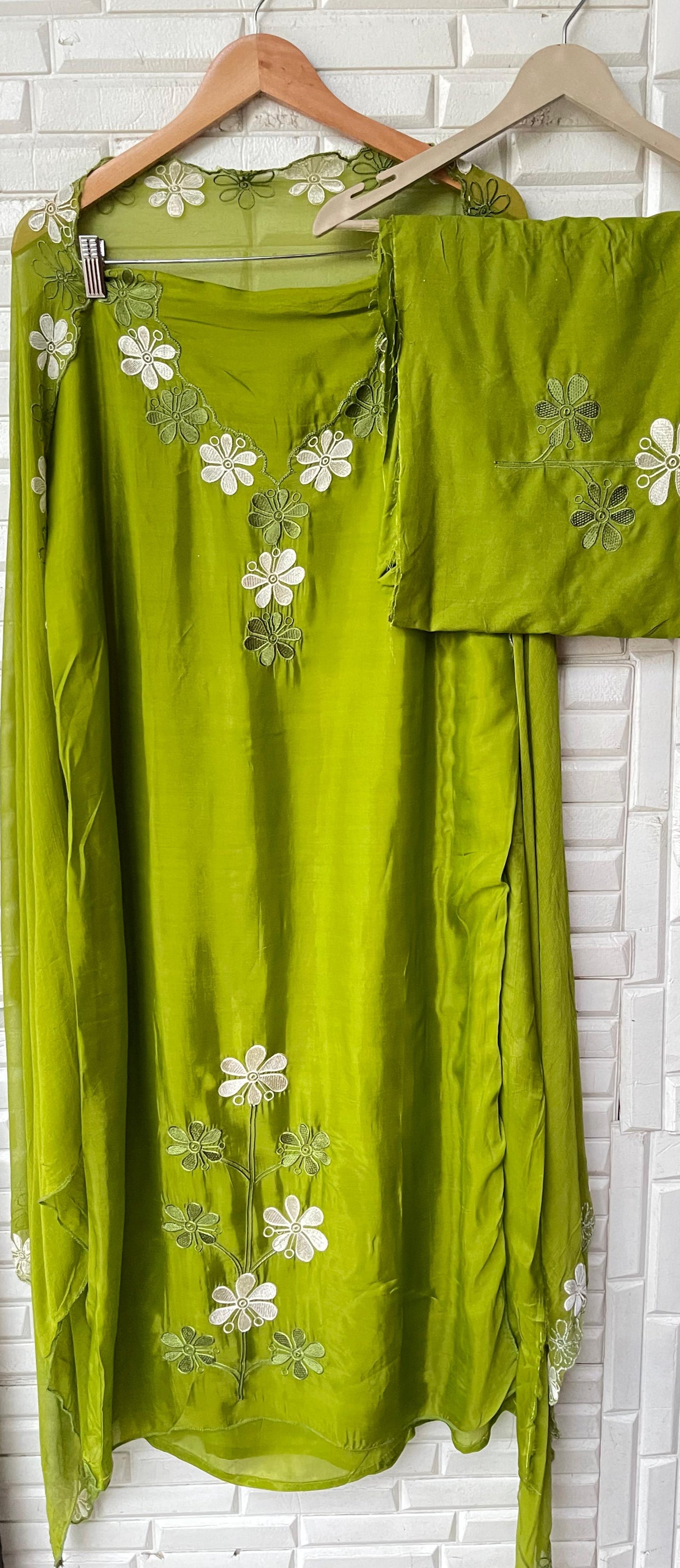 Organza silk unstitched ladies suit Rc17360 (c)