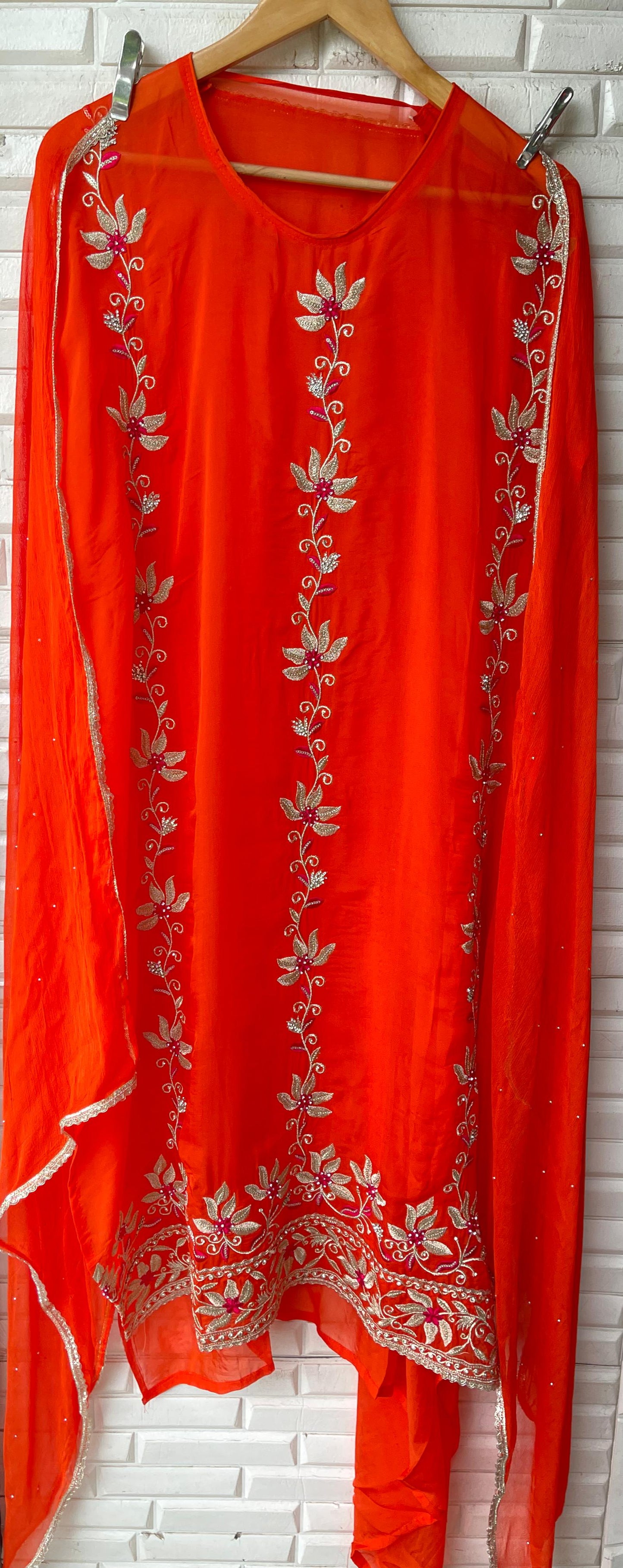 Organza unstitched ladies suit Rc17476 (a)
