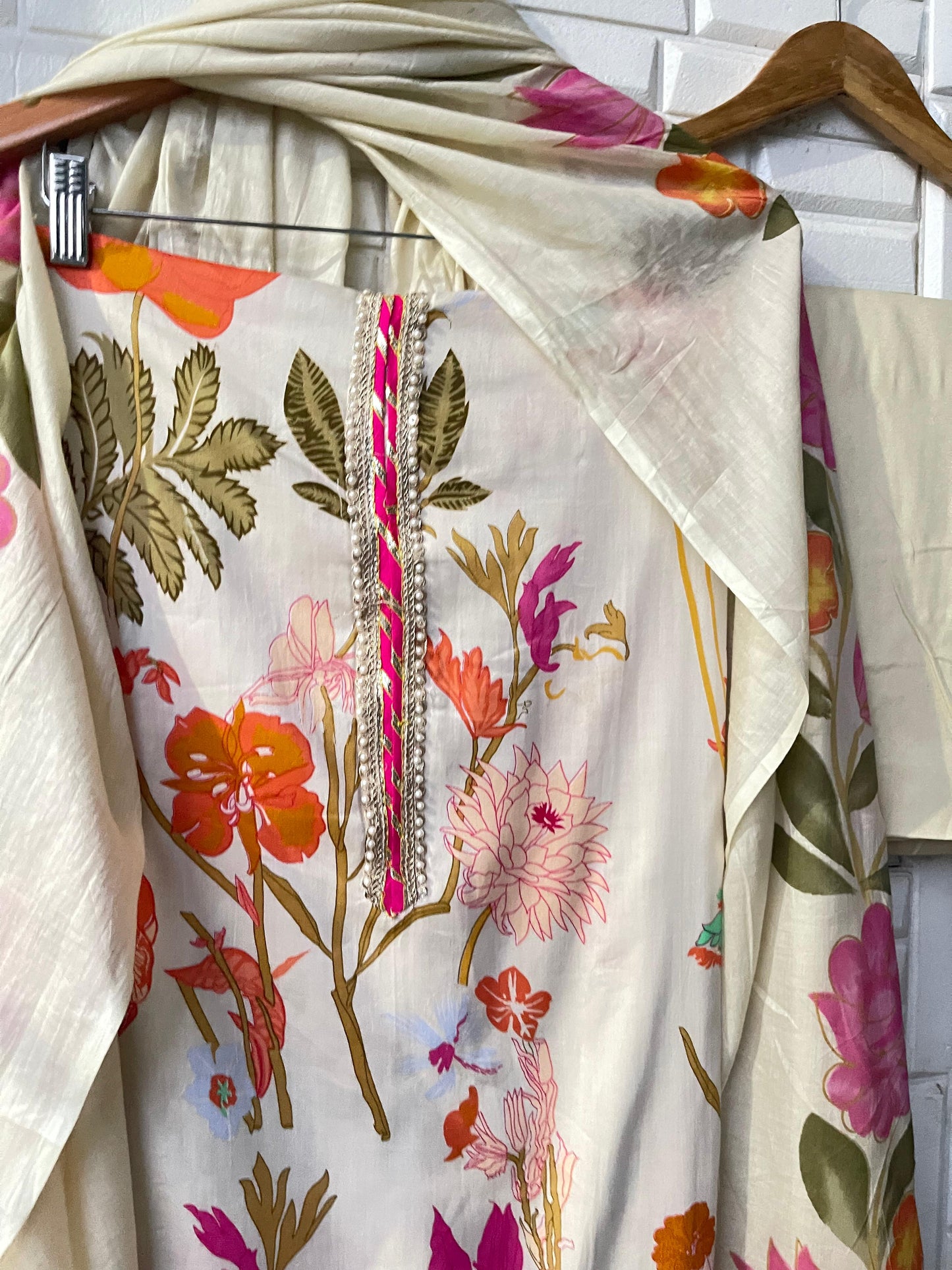 Cotton unstitched ladies suit Rc17443