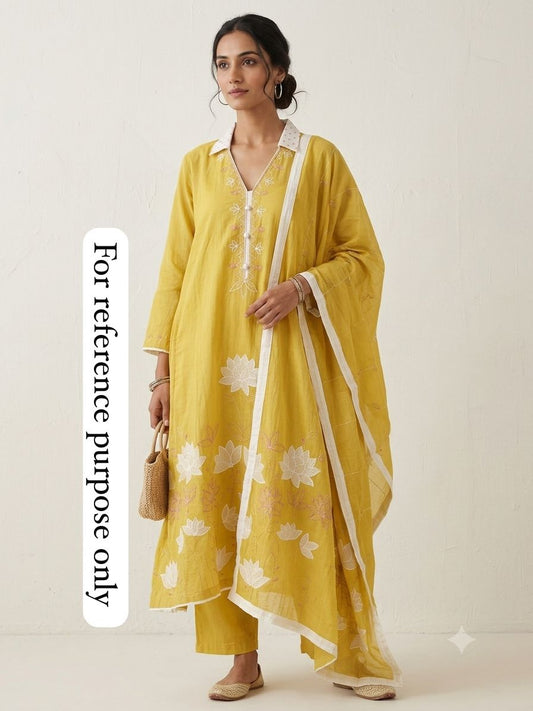 Mul chanderi unstitched ladies suit Rc18943
