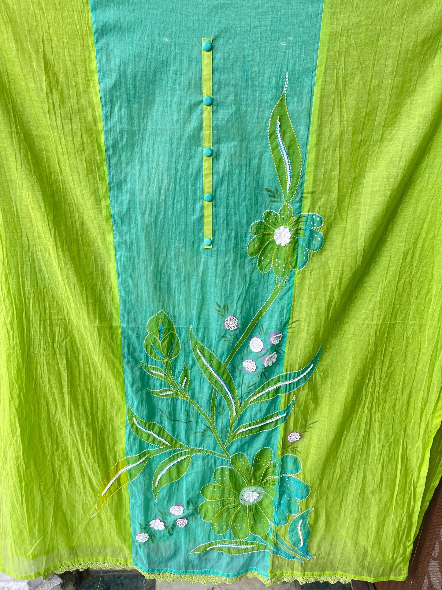 Mul chanderi unstitched ladies suit Rc17363