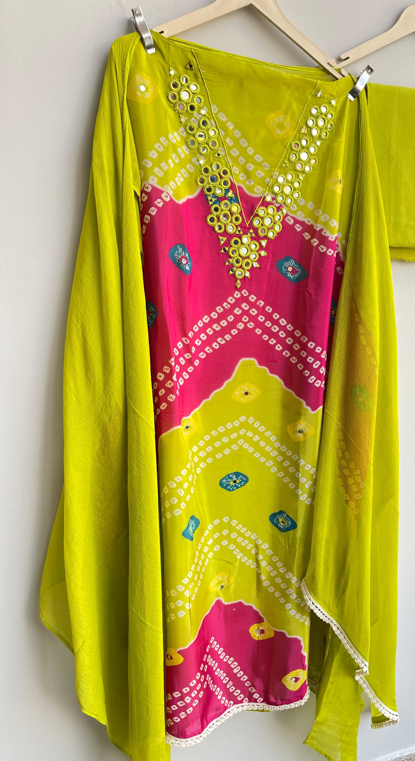 Glass organza unstitched ladies suit Rc17910