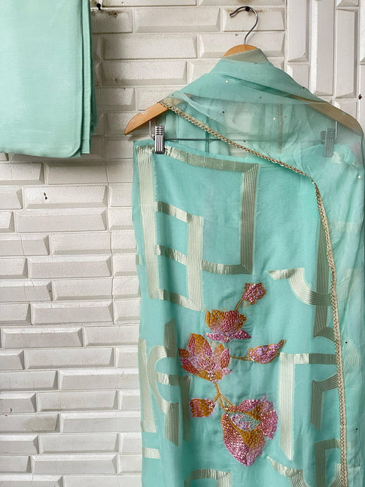 Organza Unstitched Ladies Suit RC-16430 – view 2
