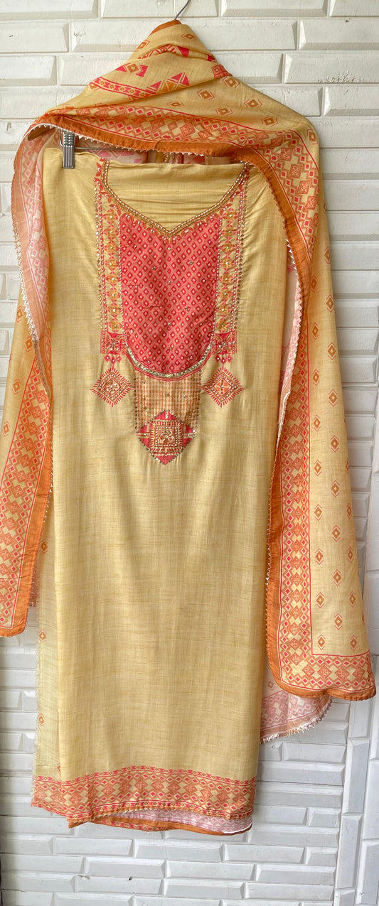 Muslin Unstitched Ladies Suit RC-17324 – view 2