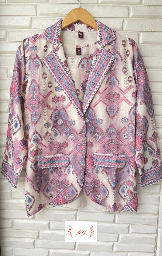 Linen Ready to Wear Co-ord Set Rc14651