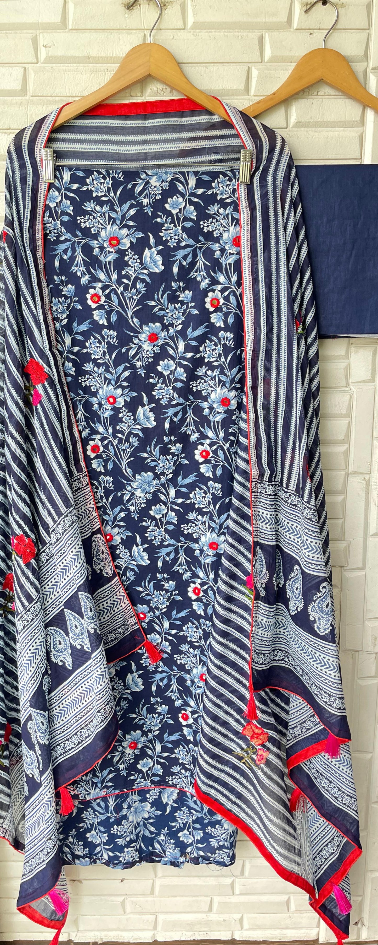 Cotton unstitched ladies suit Rc17418