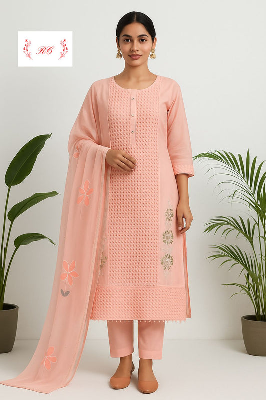 Organza unstitched ladies suit Rc17437 (b)