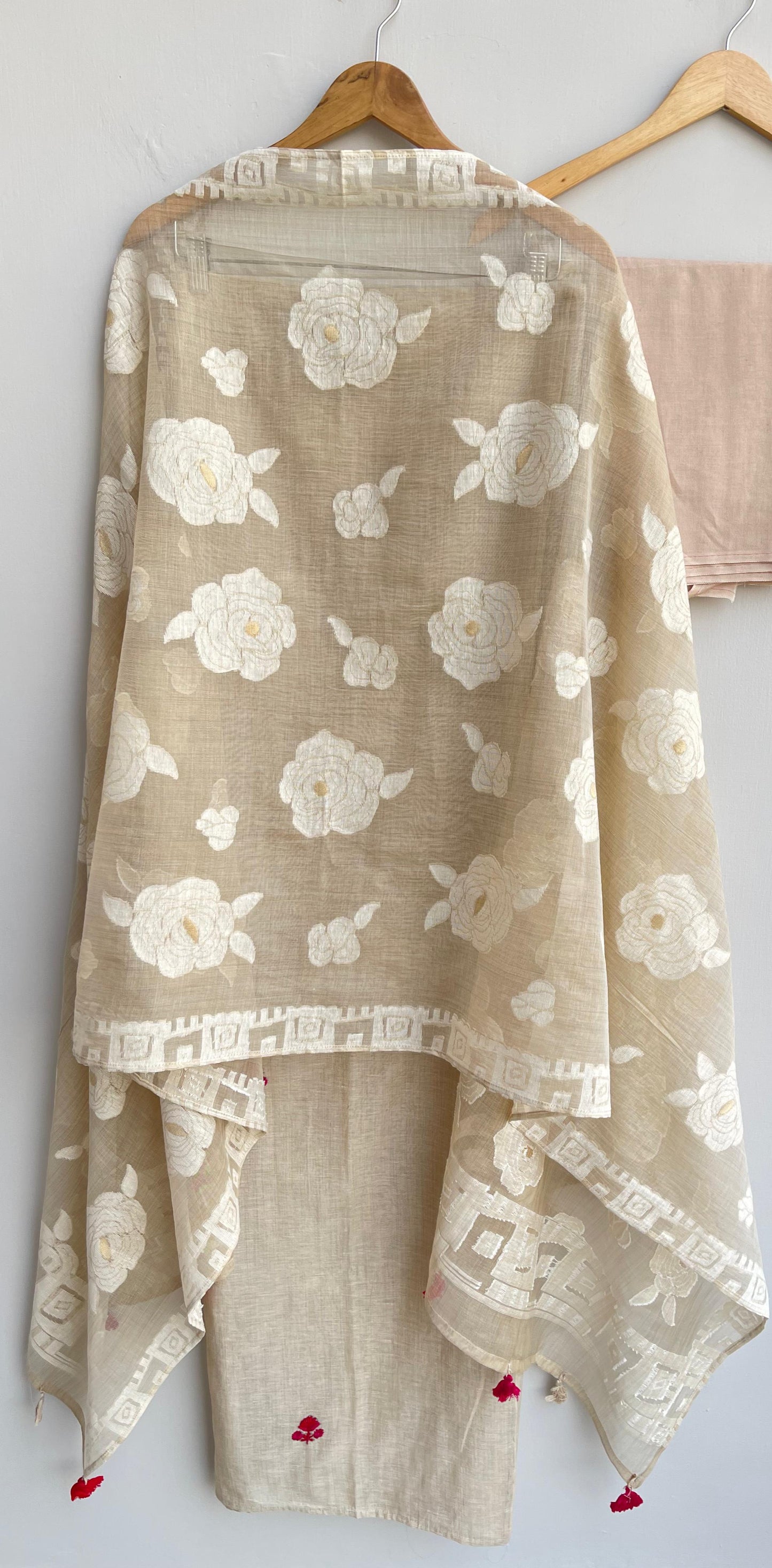 Self khadi mul chanderi unstitched ladies suit Rc17935