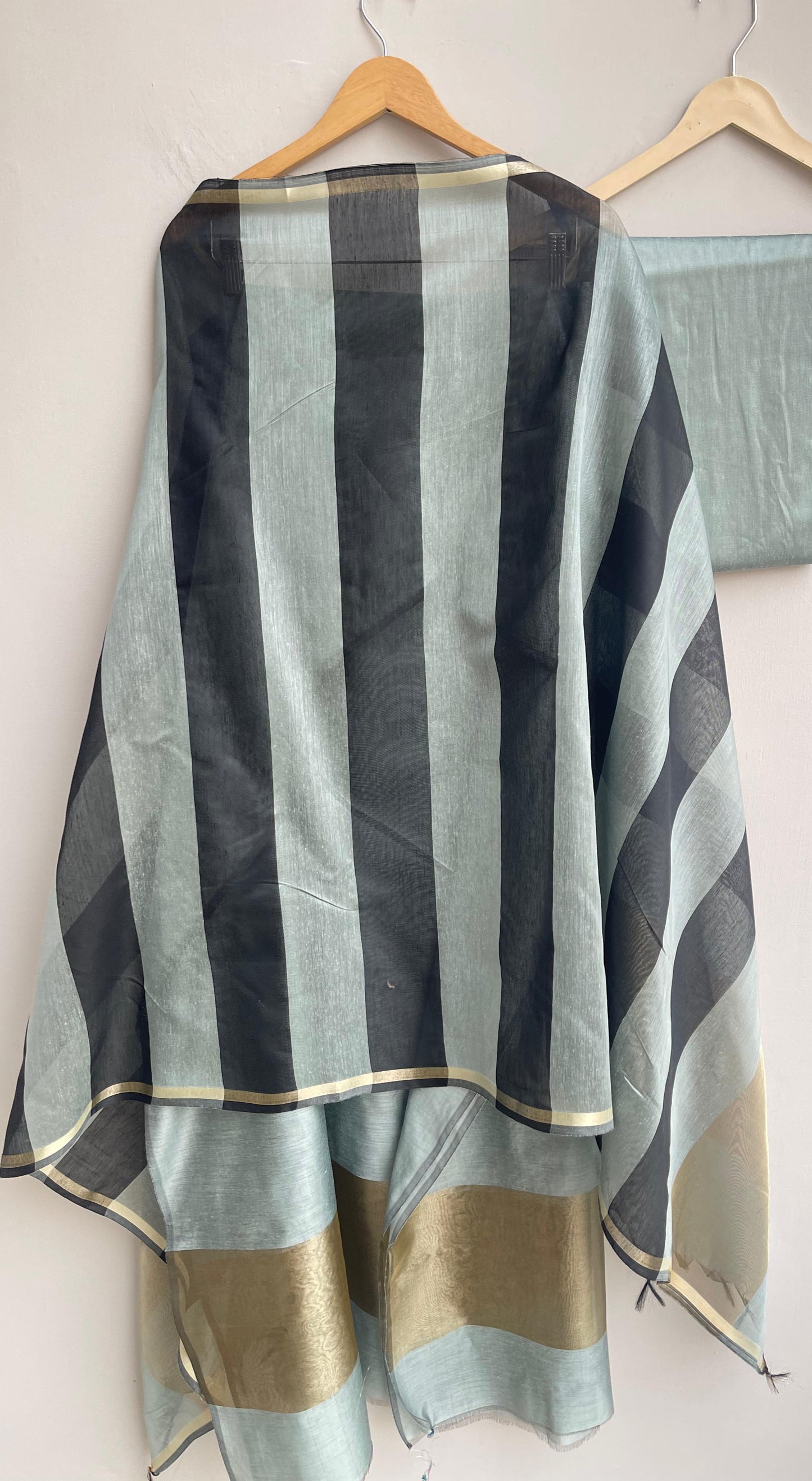 Chanderi silk unstitched ladies suit Rc17994 (d)