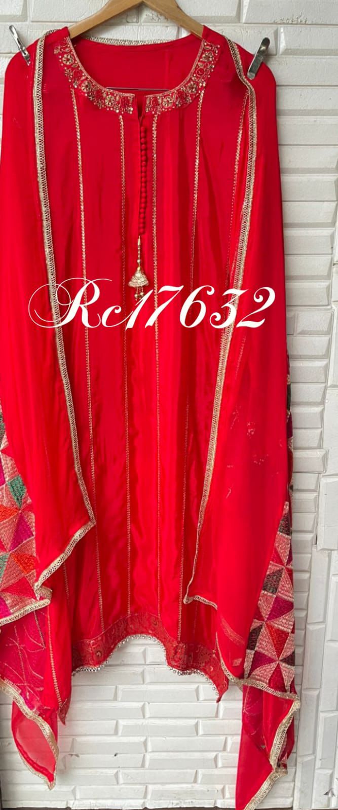 Organza unstitched ladies suit Rc17632