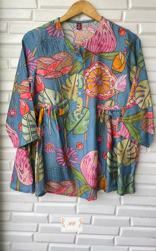 Pure Muslin Ready to Wear Co-ord Set Rc12147