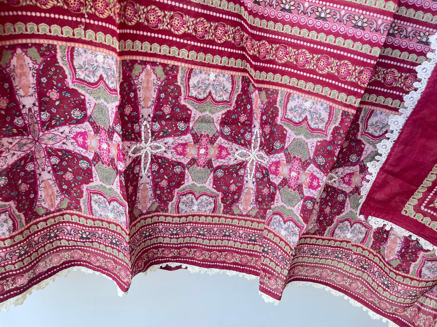 Mul Chanderi Unstitched Ladies Suit RC-18885 – view 9