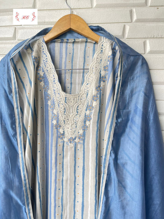 Cotton unstitched ladies suit Rc15103