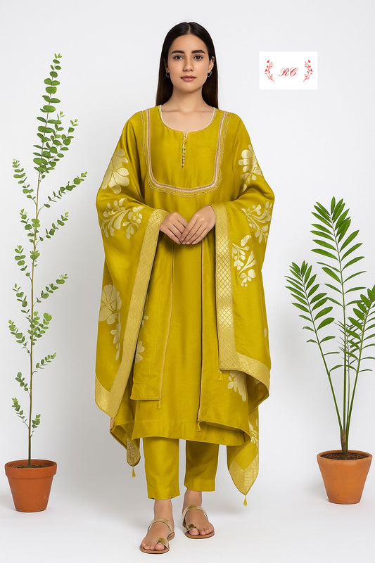 Muslin crepe unstitched ladies suit Rc17446 (b)