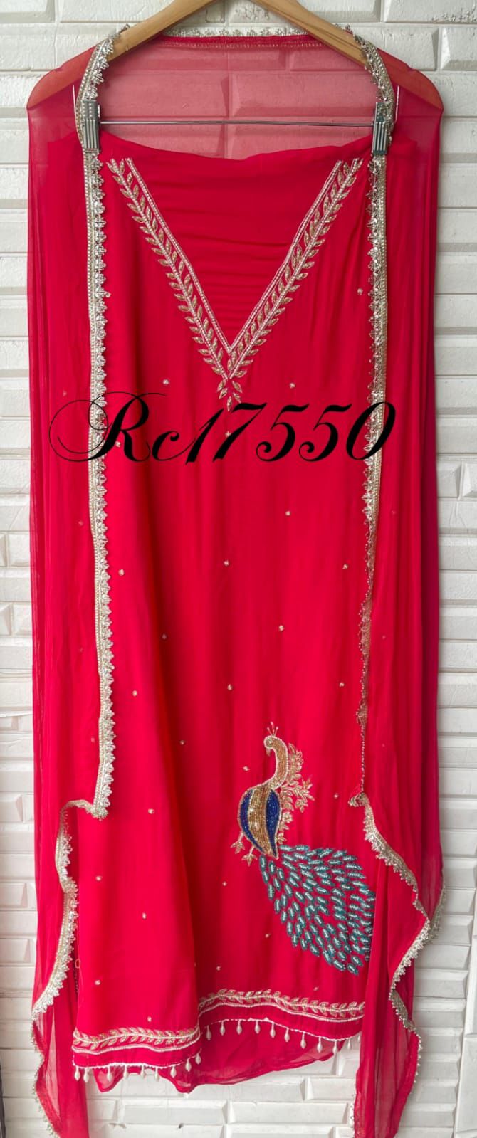 Organza unstitched ladies suit Rc17550 (b)