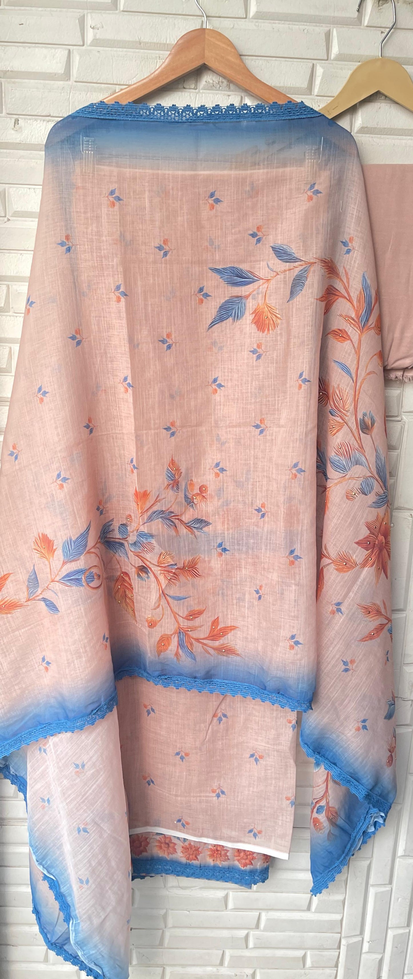 Cotton linen unstitched ladies suit Rc17579 (c)