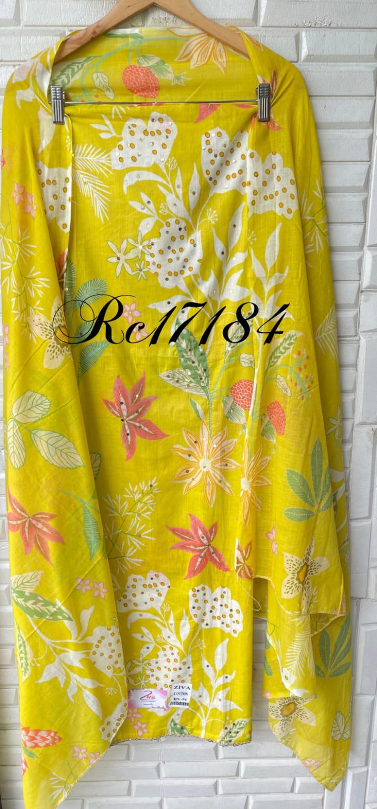 Cotton unstitched ladies suit Rc17184