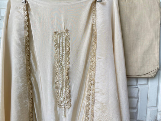 Shimmer silk unstitched ladies suit Rc17415