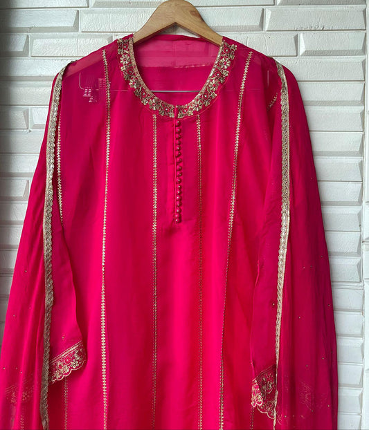 Organza semi stitched ladies suit Rc17361 (b)