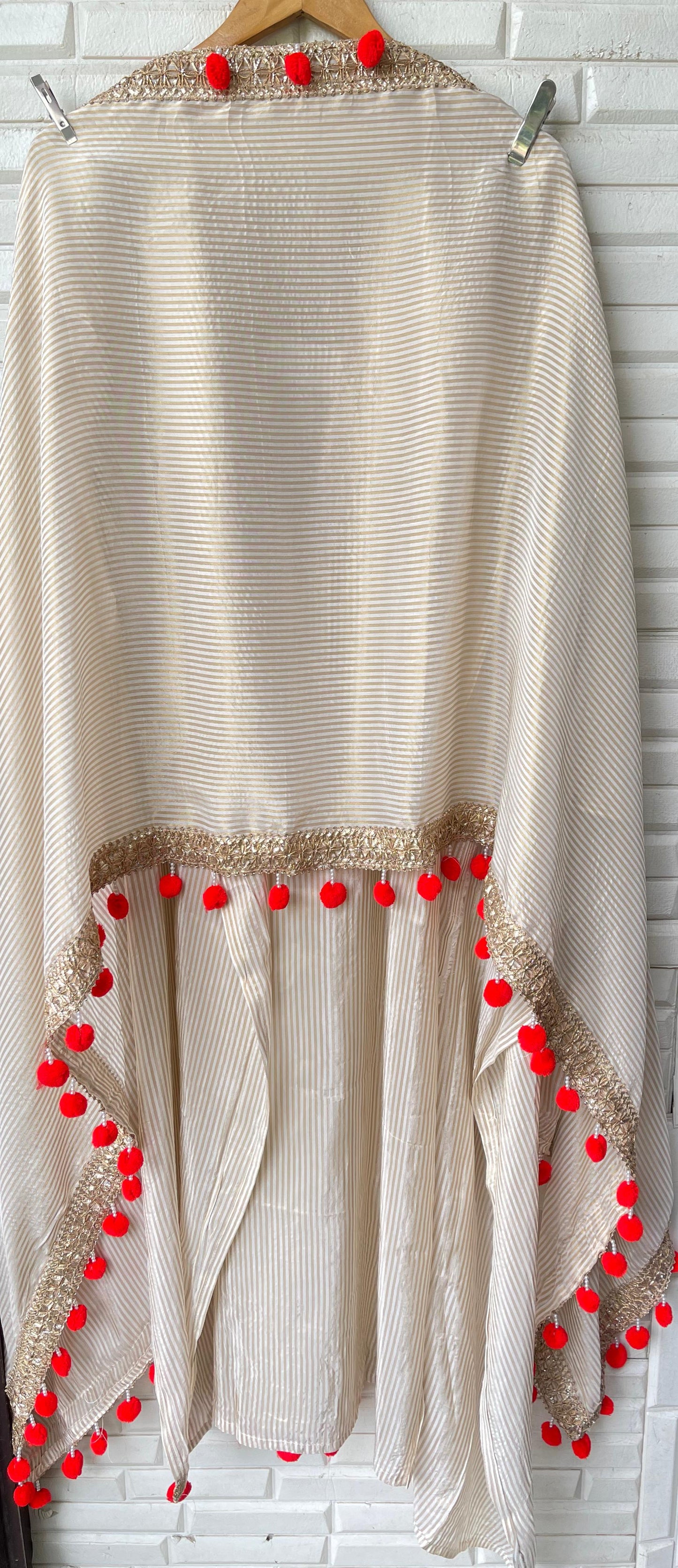 Banarasi self shimmer silk unstitched ladies suit Rc17764