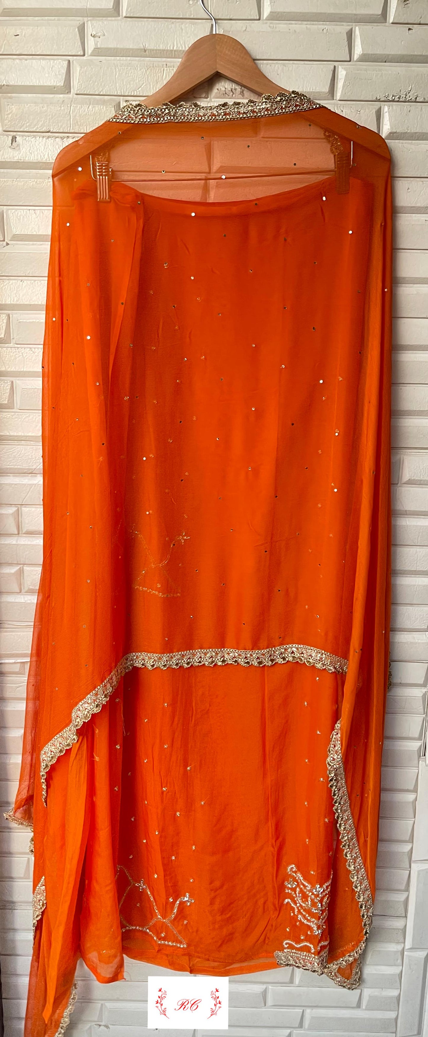 Organza unstitched ladies suit Rc17496