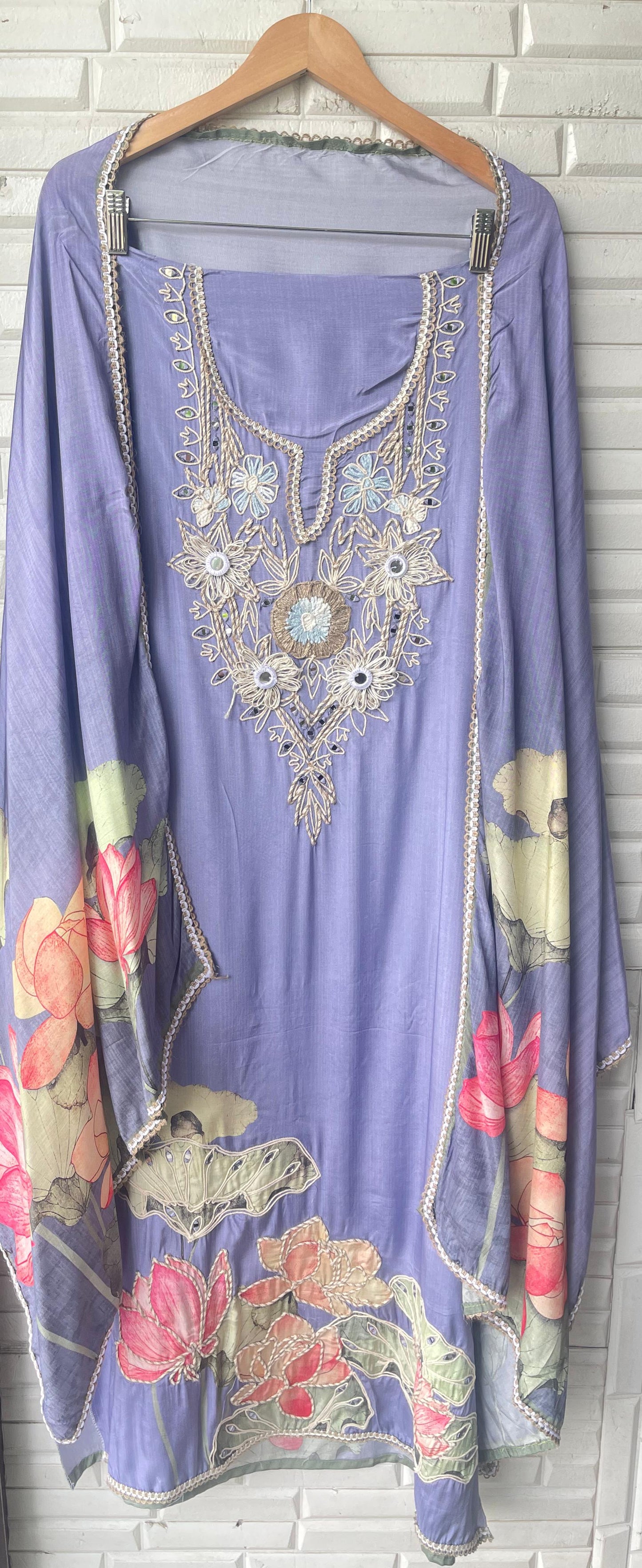 Muslin unstitched ladies suit Rc17524