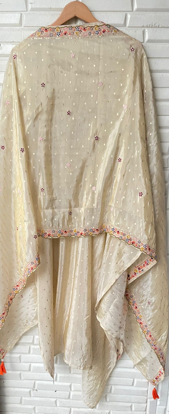 Banarasi shimmer silk unstitched ladies suit Rc17962