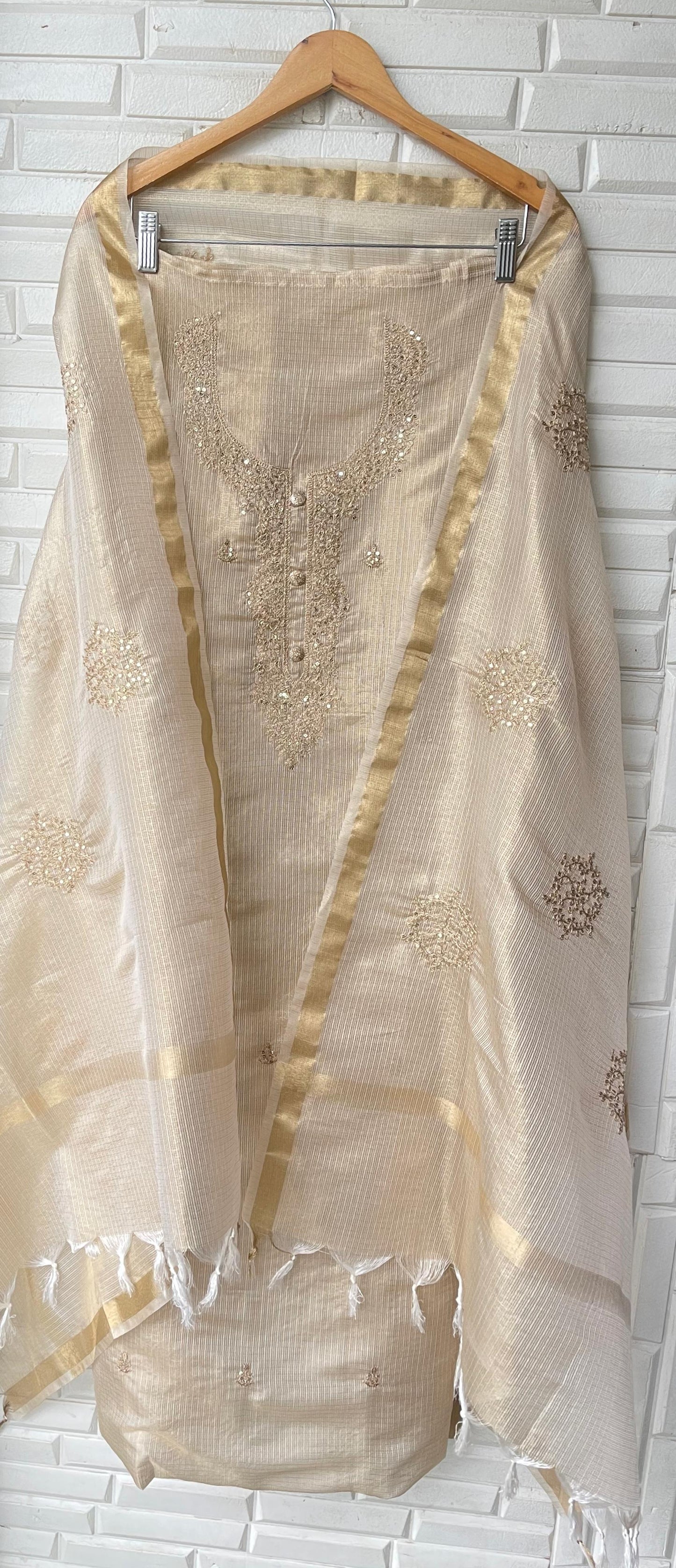 Shimmer Kora Silk Unstitched Ladies suit Rc 16073