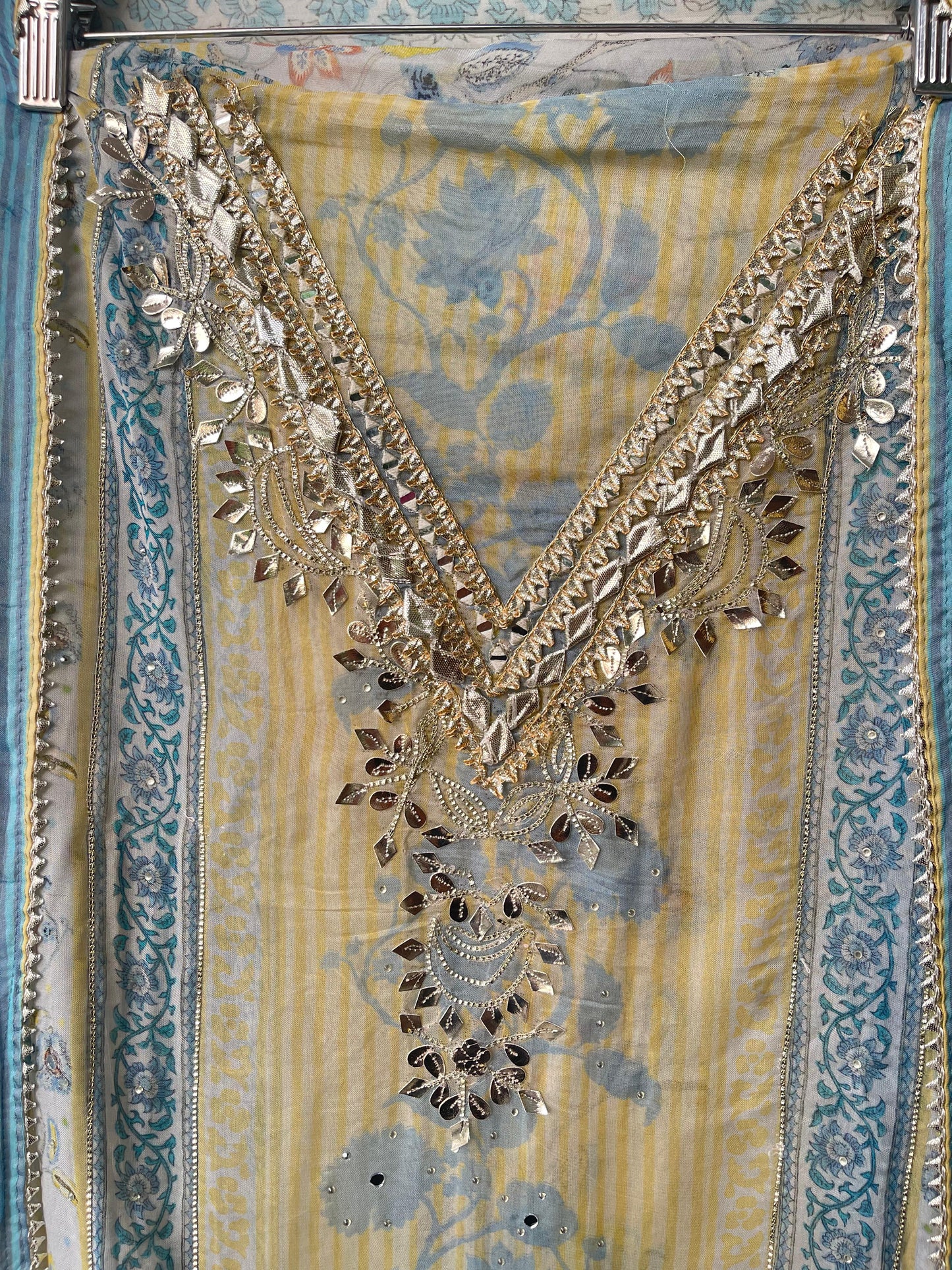 Organza unstitched ladies suit Rc17771