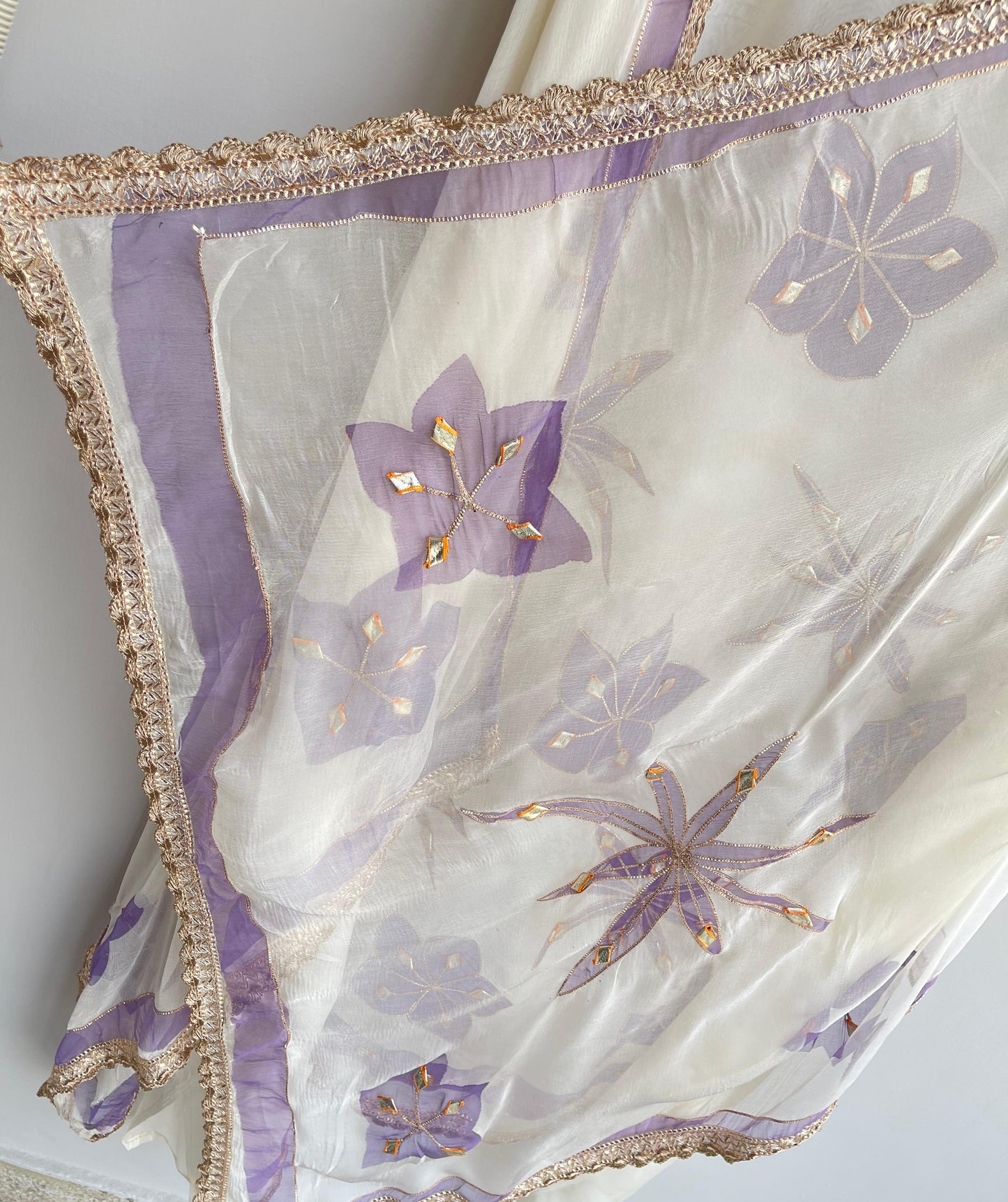 Organza unstitched ladies suit 17929 (b)