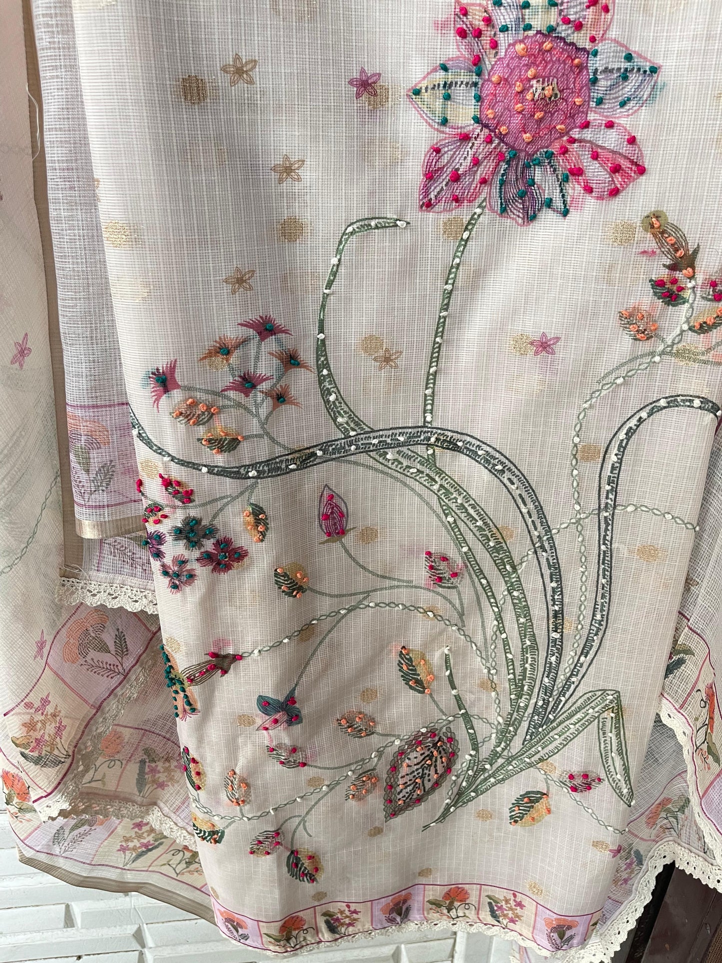 Kota Doria unstitched ladies suit RC17043