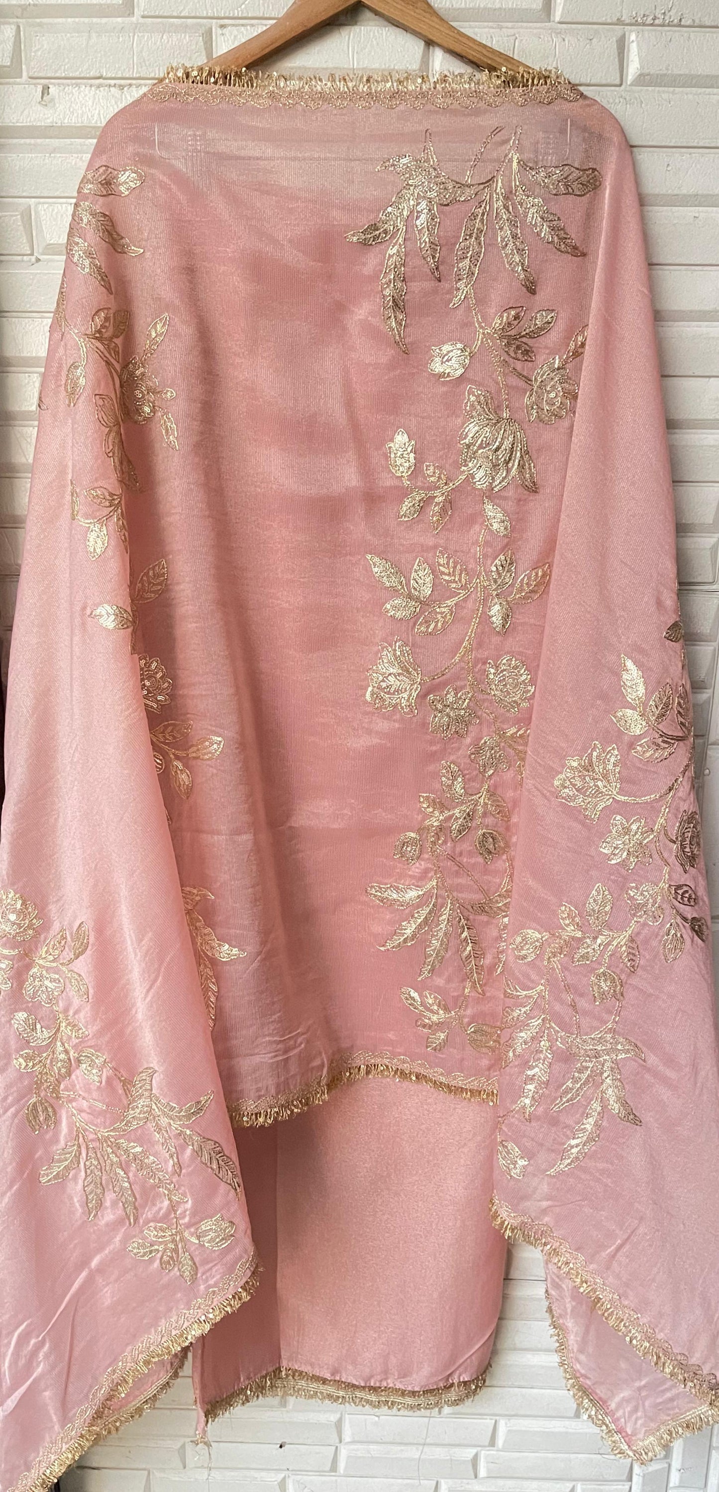 Weaving shimmer silk unstitched ladies suit Rc17689(b)