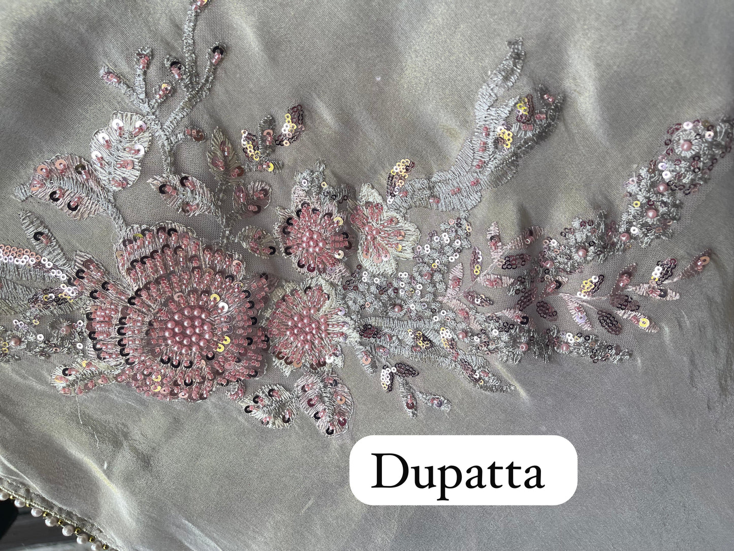 Pure shimmer silk unstitched ladies suit Rc17739